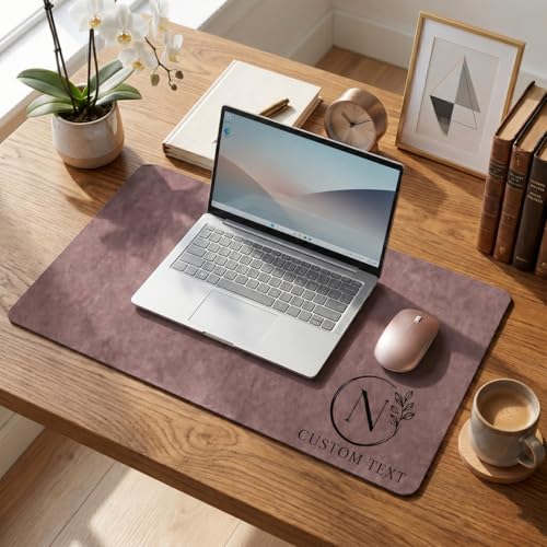 Custom PU Leather Desk Mat, Personalized Mouse Pad with Photo, Large Keyboard Blotter and Table Protector for Office Work, Gaming, Writing, Dad Birthday Fathers Day Gift for Men Home Décor,05 - color: Design 5