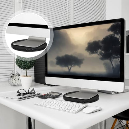 LapWorks 15-inch Heavy-Duty Swivel Base, Lazy Susan Turntable and Computer Monitor Stand, 360 Degree Rotation, Durable ABS Material, 150 lbs Capacity - size: 15.9-Inch