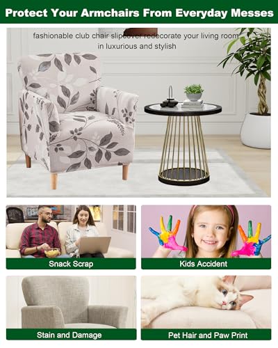 CRFATOP Accent Chair Cover, Stretch Armchair Slipcover for Living Room - color: Color A05