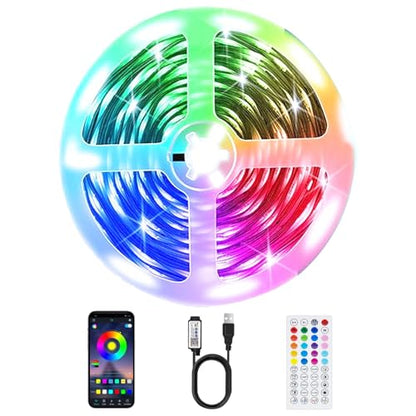 PSTAR LED Lights for TV,3.28ft Music Sync RGB Backlight with Remote & App Control, USB Powered for 24-32Inch TVs, Gaming Monitors, PC, Bedroom - size: 3.28FT