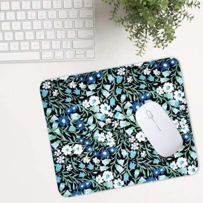 Mouse Pad for Desk with Stitched Edge, Premium Cute Washable Mouse Pads. Computer Mousepad with Non-Slip Rubber Base, Mousepads for Laptop, 9.25x7.75x0.12 inch (Midnight Vines) - color: Midnight Vines