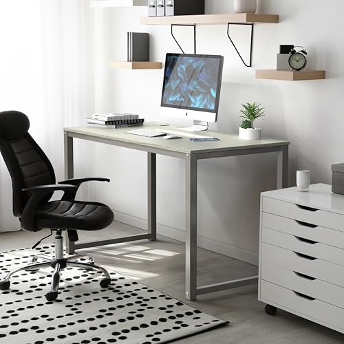 SHW 48-Inch Commercial-Grade Office Computer Desk, Maple - color: Maple, size: 48-Inch