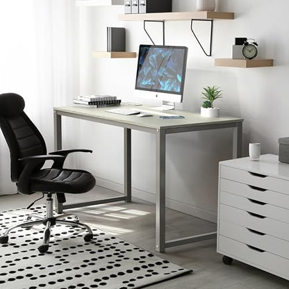 SHW 48-Inch Commercial-Grade Office Computer Desk, Maple - color: Maple, size: 48-Inch