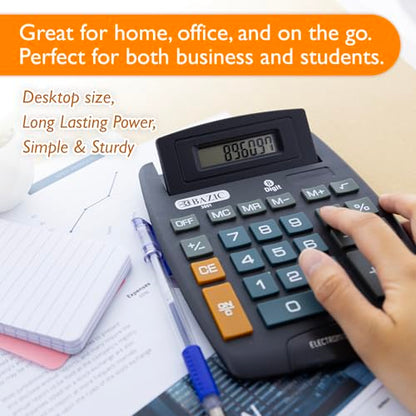 BAZIC Products 8-Digit Large Desktop Calculator, Tilt Display, 72-Case | adjustable tilt display and large keys for everyday math - size: 72-Pack