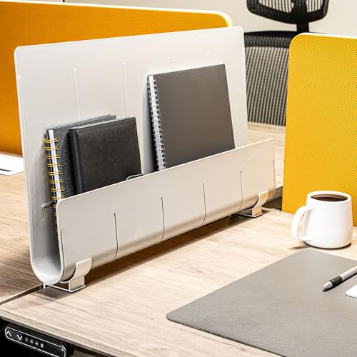deflecto Oasis Privacy Panel, 24 x 2.7 x 16.36, Gray