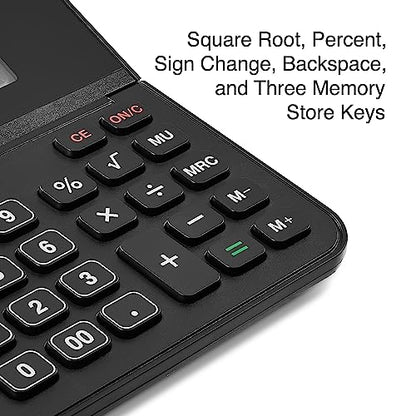 Staples 10‑Digit Desktop Calculator, Large Display with Big Buttons, Solar & Battery Dual Power, Basic Office Calculator for Business, Home & School, Black, 2‑Pack (ST250‑CCVS) - style: 2 Pack