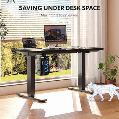 FLEXISPOT EN2 48"x24" Electric Standing Desk with PC Stand Bundle, Black - color: Black Frame + Black Top, size: 48x24 | PC Stand