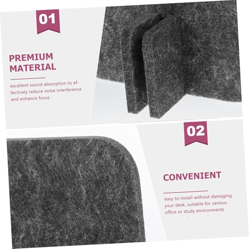 Felt Office Desk Privacy Divider for Students, Portable Noise Reduction