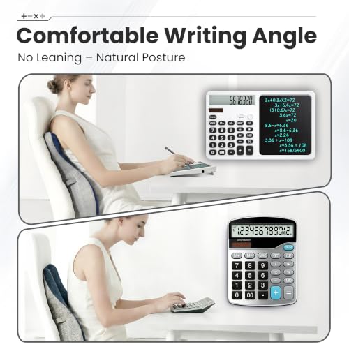 Desk Calculator with LCD Writing Tablet & Foldable Kickstand