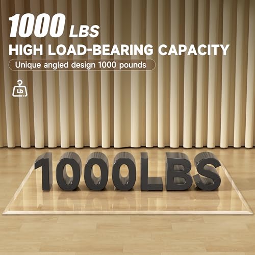 [Tempered Glass] 50“ x 44” Beveled Edge Glass Chair Mat with Polished Edge Clear Office Chair Mat, Glides Smoothly, Suitable for Carpet or Hardwood Floors - size: 50“x44”