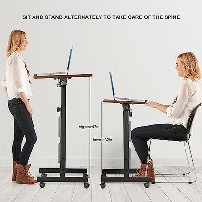 KOUPA Height Adjustable Flip Standing Desk with Wheels and Bag,24Inch - size: 16x24IN Bag