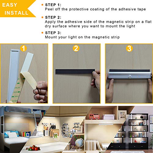 Diomart Under Cabinet Lighting with Remote, 3 Color Temps,4 Pcs - size: 4 Pack