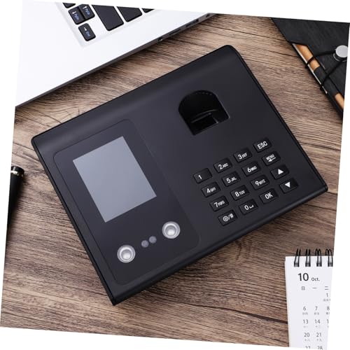 NUOBESTY 1Pc Face Recognition Clock Dual Recognition Attendance Machine with Fingerprint Reader for Office Small Business Supports Faces Fingerprints High Performance
