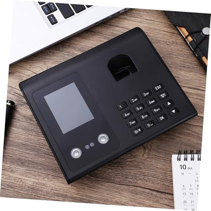 NUOBESTY 1Pc Face Recognition Clock Dual Recognition Attendance Machine with Fingerprint Reader for Office Small Business Supports Faces Fingerprints High Performance