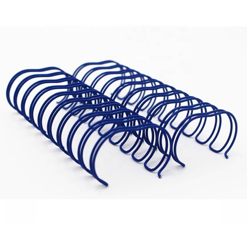 Premium Double Loop Binding Wires, 3:1 Pitch, 32-Loop, 11 Inch Length, Black, for Letter Size Sheets (Navy, 5/16" - 100PK) - color: Royal Blue, size: 5/16" - 100PK