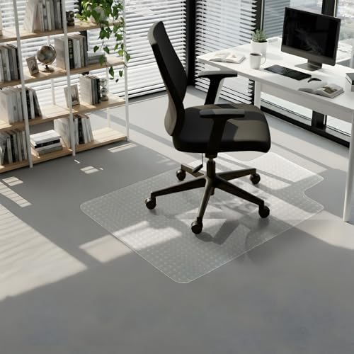 Anti-Slip 30 x 48 in Office Chair Mat for Low Pile Carpets with Lip | Heavy-Duty Easy-Glide Rolling Plastic Floor Mat Fits Gaming or Work Chairs for Home and Office Use - size: 30" x 48" for Carpet with Lip
