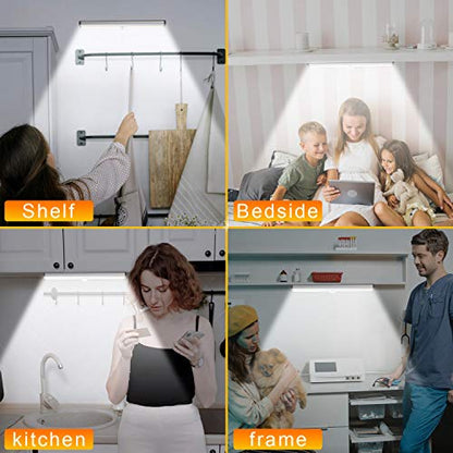 Diomart Under Cabinet Lighting with Remote, 3 Color Temps,4 Pcs - size: 4 Pack