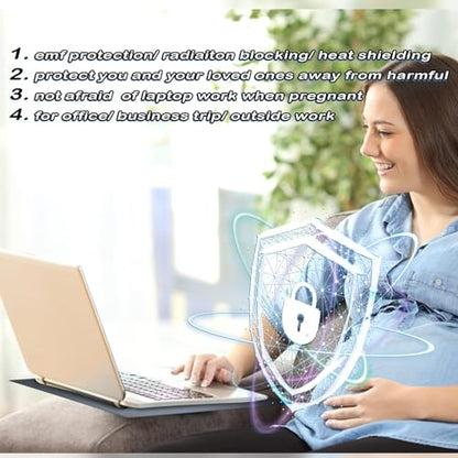 EMF Blocker Lap, Radiation Blocking Computer Pad, Protect Our Body from EMF, Radiation, Fits Laptops, Notebooks, Tablets Anti-Radiation Laptop Computer Pad (Gray, 12 * 16 in)