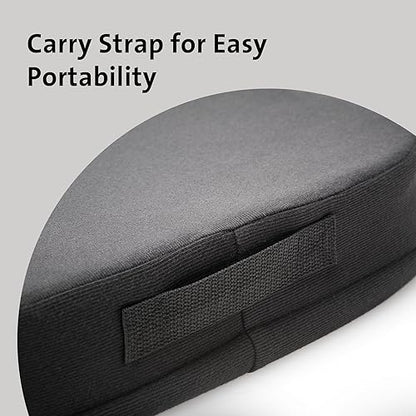 Kensington Seat Cushion for Office, Desk Chair Cushion, Car Seat Cushion, Pain Relief Memory Foam Seat Rest, Computer Chair Pad, Ergonomic Office Chair Cushion, Chair Pillow, Black K55805WW 410x470x72 | Memory foam support, pain relief design, non-skid ba