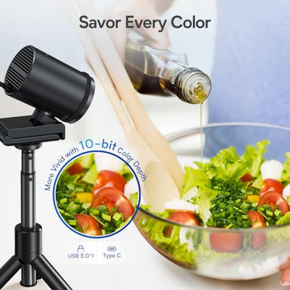 EMEET SmartCam S800 4K Webcam for Streaming, 1/2'' Sensor, Supports HDR - style: S800 1/2" Sensor Dual Autofocus