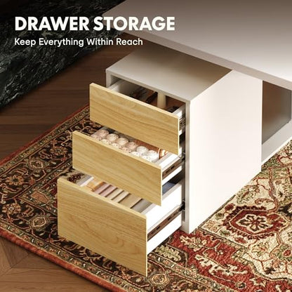 FLEXISPOT EN2 55"x28" Standing Desk Bundle with Storage Cabinet, White - color: White Top + White Frame, size: 55x28 | Cabinet