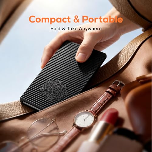 Flexible Silicone Aluminum Phone Stand,2026 New Anti-Slip Fexible Silicone Phone Holder,Folded into Any Shape Phone Holder for Tablet Laptop,Travel, Desk,Bed,Treadmill (Black 1Pcs) - color: Black