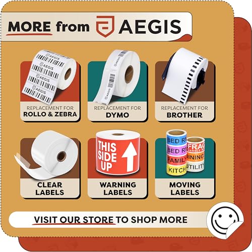 Replacement for DYMO 30258 (16 Rolls, 6400 Labels) 2 1/8" X 2 3/4" | Direct Thermal Barcode and Address Labels - Compatible With LabelWriter 450, 450 Turbo, 4XL (NOT 550, 5XL) - Aegis Adhesives - size: 2-1/8" X 2-3/4" - 30258