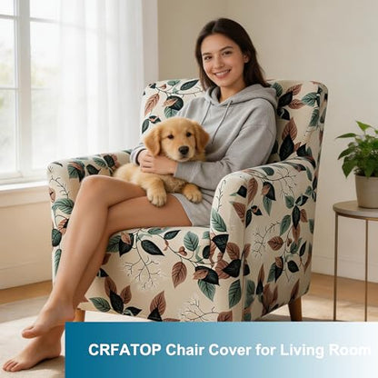 CRFATOP Accent Chair Cover, Stretch Armchair Slipcover for Living Room - color: Color A22