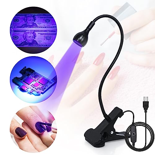 UV Nail Lamp - UV Light for Gel Nails, Flash Cure Lamp - color: Black