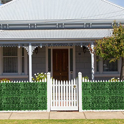 Artifical Ivy Privacy Fence Screen, 47.2x157.5in(51sqft) Faux Ivy Vine Leaf | Artificial Hedges Greenery Backdrop Wall for Balcony Indoor Outdoor Garden Fence Decor - size: 47.2x157.5(51sqft)