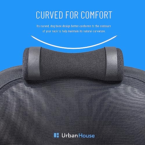 Neck Support Firm Pillow for Office Desk Mesh Chair without Headrest