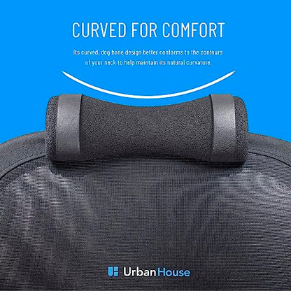 Neck Support Firm Pillow for Office Desk Mesh Chair without Headrest