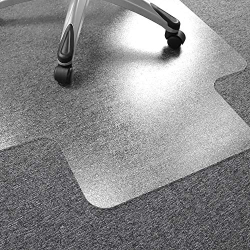 Ultimat FR1113423LR Polycarb Lip Chair Mat Low/Med Pile Carpets 48X53 - size: 48" x 53"