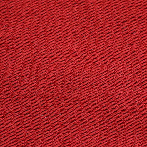 Sunnydaze 75" x 55" Bed, Heavy-Duty Double Rope Hammock for Outside, Red - color: Red