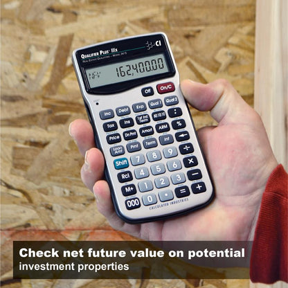 Calculated Industries 3415 Qualifier Plus IIIx Advanced Real Estate Mortgage Finance Calculator | Simple Operation | Buyer Pre-Qualifying | Solves Payments, Amortization, ARMs, Combos, FHA, VA, More | Advanced Mortgage Finance, Simple Operation, Buyer Pre