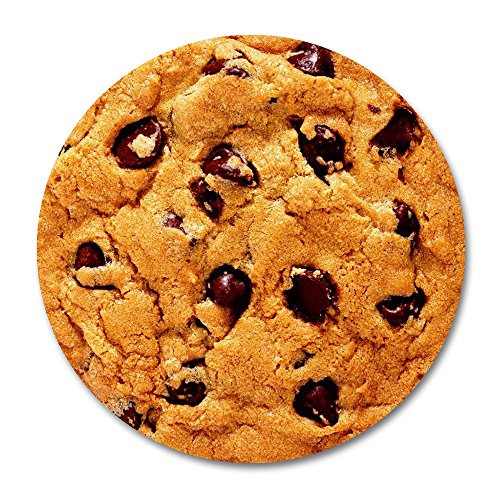 Smooffly Chip Cookie Mouse Pad, Delicious Chocolate Chip Cookie Round Mouse Pad - color: SM-33