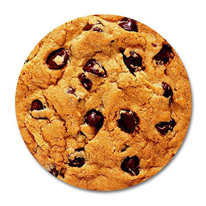Smooffly Chip Cookie Mouse Pad, Delicious Chocolate Chip Cookie Round Mouse Pad - color: SM-33