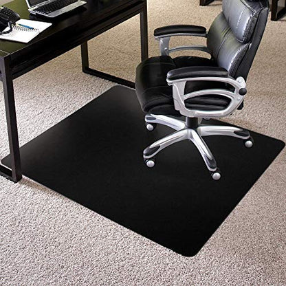 ES Robbins Low Pile Carpet Chair Mat, 36" x 48" Rectangle, Black - style: Low Pile Carpet