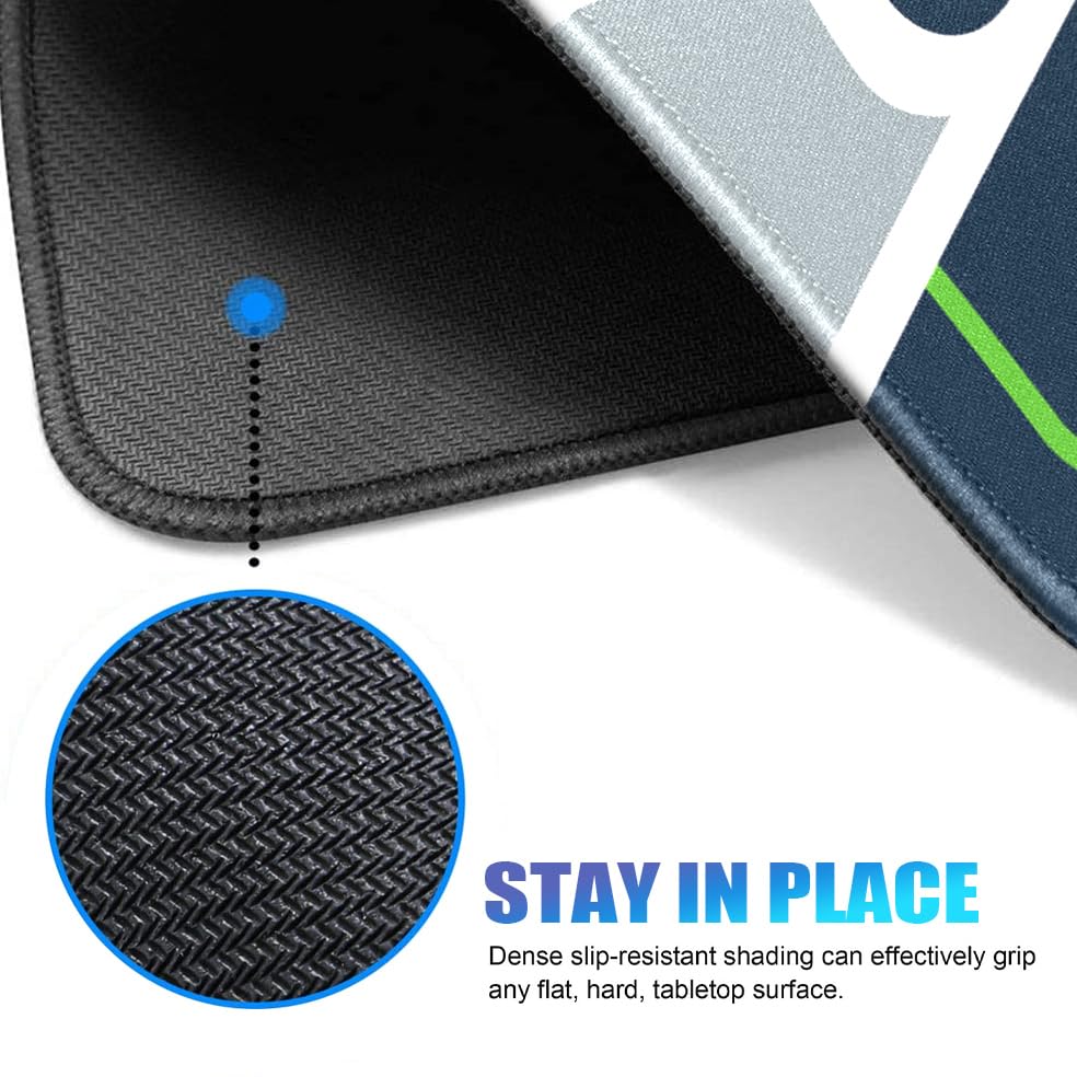 Mouse Pad Desk Mat, Premium Mouse Pad, Gaming Mousepad Desk pad, Computer Mouse Mat with Non-Slip Rubber Base for Computer Desktop - color: N-E-E