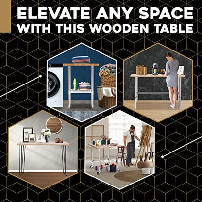 DuraSteel 30x48 Butcher Block Countertop - Maple Solid Wood Workbench for Kitchen, Restaurant, Cabinet, Desk Top, Wood Board, Large Counter Cutting Island Long, Bakery Worktable Dough - Table Top Only - size: 30 x 48 x 1.5 Inches