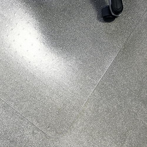 Marvelux Office Chair Mat for Carpeted Floors, Heavy Duty Polycarbonate for Medium Pile Carpets, Rectangular 30" x 48" Clear Carpet Protector, Shipped Flat - size: 30" x 48"
