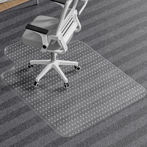 36"x48"with Lip Office Chair Mat for Carpet, Desk Chair Mat for Low Pile - size: 36" x 48" with lip