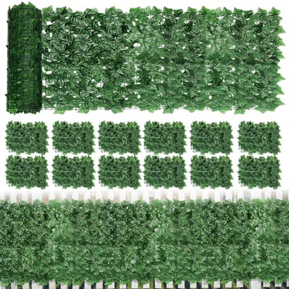 Artifical Ivy Privacy Fence Screen, 47.2x157.5in(51sqft) Faux Ivy Vine Leaf | Artificial Hedges Greenery Backdrop Wall for Balcony Indoor Outdoor Garden Fence Decor - size: 47.2x157.5(51sqft)