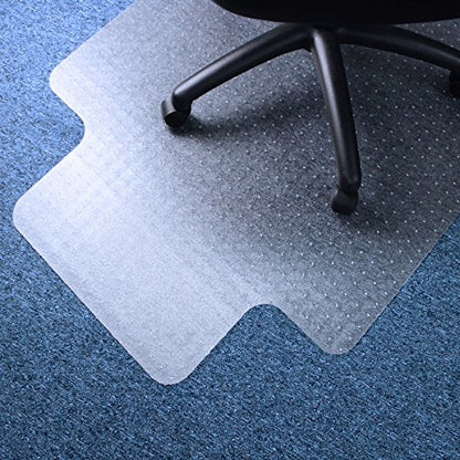 Marvelux Office Chair Mat for Low Pile Carpets 35.5" x 47", Clear Protector Mat for Chairs Under Desks, Rectangular with Lip, PVC Carpeted Floor Mat for Computer Desk Chair - size: Carpet - 35.5" x 47"