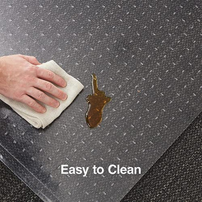 Staples Carpet Chair Mat, 46" x 60'', High-Pile, Clear (20361-CC) - size: 46'' x 60'', style: High-Pile