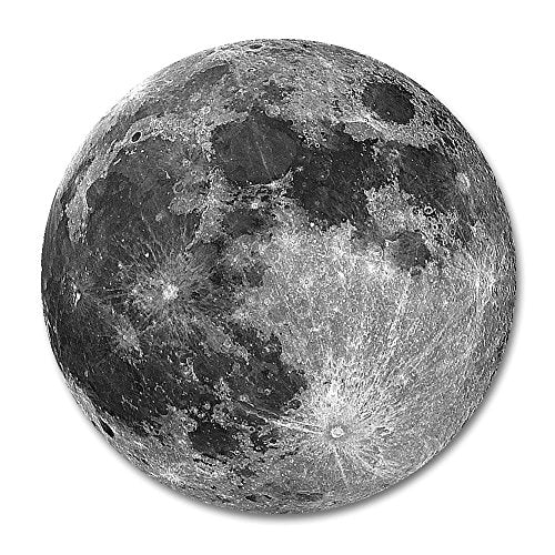 Earth Grey Moon Customized Round Mouse Pad 7.8"X7.8" inch - color: Multi 22