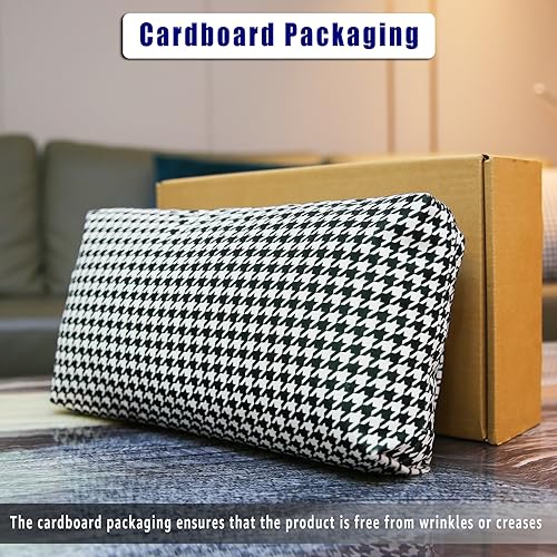 Velvet Recliner Headrest Pillow, Non-Slip Neck Support, Houndstooth - color: Houndstooth