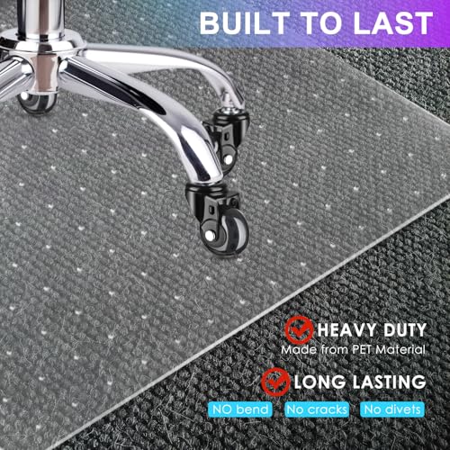 Vicwe Office Chair Mat for Carpet, 32'' x 55'' Heavy Duty Desk Chair Mat - size: 32"x55"