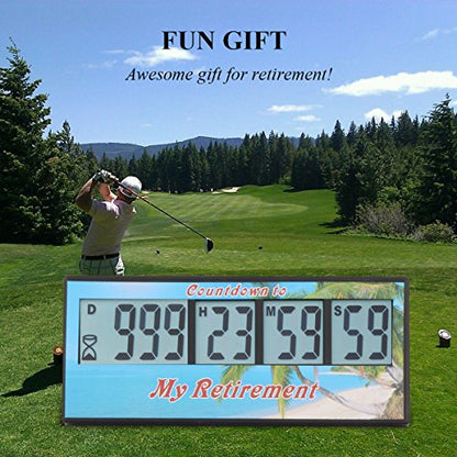 A AIMILAR Digital Retirement Countdown Timer 999 Days Count Down Timer - color: Retirement