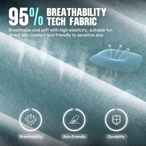 Dowinx Gaming Chair Fabric with Pocket Spring Cushion, High Back Ergonomic Computer Chair with Footrest for Adults, Massage Lumbar Support Swivel Game Chair for Office Gaming 300LBS, Cyan - color: Cyan